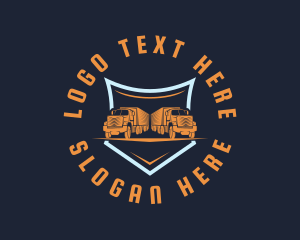 Logistics Cargo Truck logo