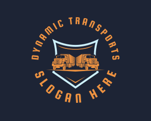 Logistics Cargo Truck logo design