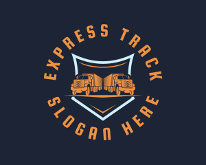 Logistics Cargo Truck logo design