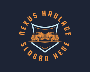 Logistics Cargo Truck logo design