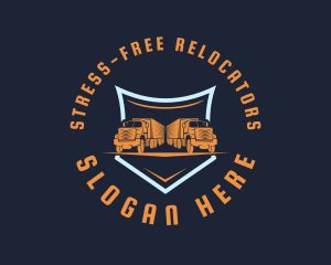 Logistics Cargo Truck logo design