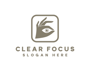 Hand Focus Eye logo