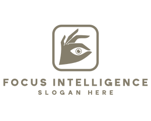 Hand Focus Eye logo
