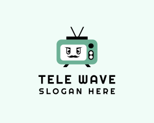 Television Man Cartoon logo design