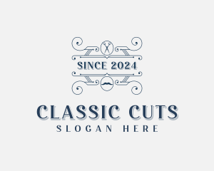 Haircut Barber Scissors logo