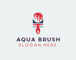 Paint Brush Painting Tool logo design