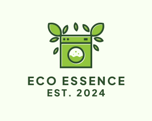 Eco Sustainable Laundromat logo design