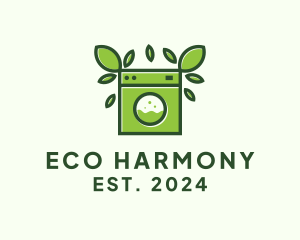 Eco Sustainable Laundromat logo design