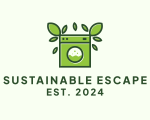 Eco Sustainable Laundromat logo design