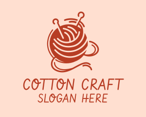 Knitter Yarn Thread logo design