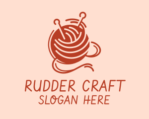 Knitter Yarn Thread logo design