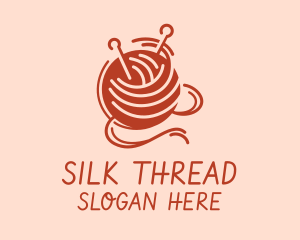 Knitter Yarn Thread logo design