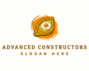 Khachapuri Bread Georgia Logo