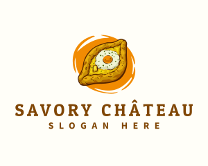 Khachapuri Bread Georgia logo design