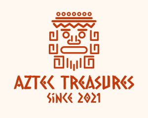 Aztec Head Statue logo