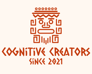 Aztec Head Statue logo