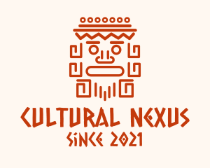 Aztec Head Statue logo