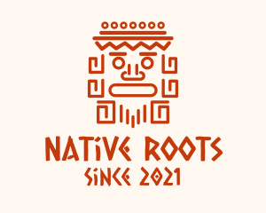 Aztec Head Statue logo