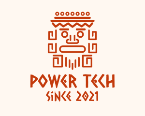 Aztec Head Statue logo