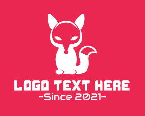 Cute Gaming Fox Animal logo