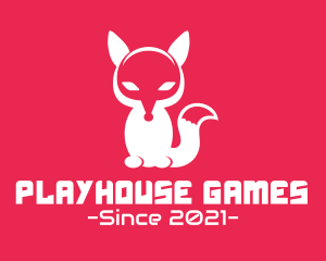 Cute Gaming Fox Animal logo design