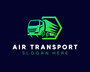 Truck Logistics Transportation logo design