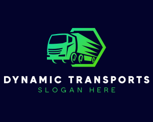 Truck Logistics Transportation logo design