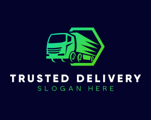 Truck Logistics Transportation logo design