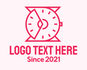 Pink Outline Wristwatch logo