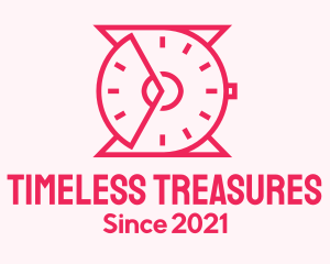 Pink Outline Wristwatch logo