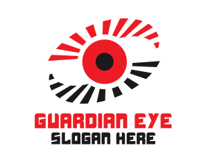 Virtual Red Eye logo design