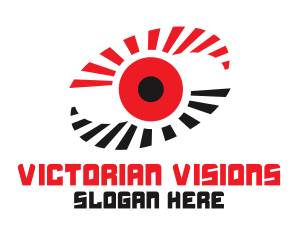 Virtual Red Eye logo design