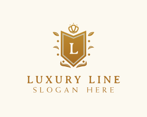 Luxury Crown Shield  logo design