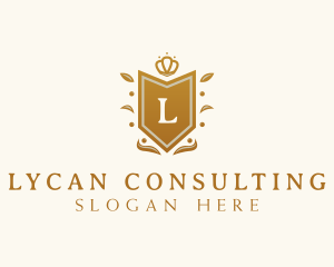 Luxury Crown Shield  logo design