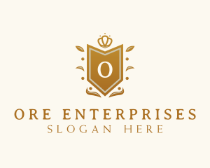 Luxury Crown Shield  logo design