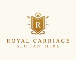 Luxury Crown Shield  logo design