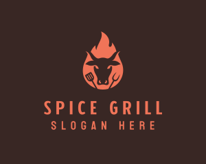 Roasted Beef Barbecue logo design