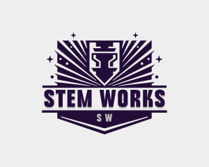 CNC Laser Engraving logo design