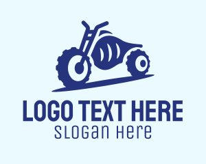 Blue Dirt Motorbike logo design
