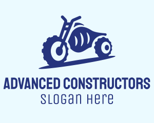 Blue Dirt Motorbike logo design