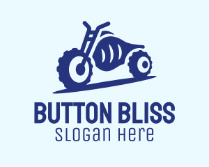 Blue Dirt Motorbike logo design