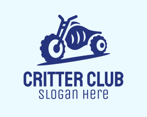 Blue Dirt Motorbike logo design