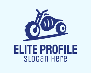 Blue Dirt Motorbike logo design