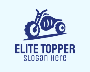 Blue Dirt Motorbike logo design