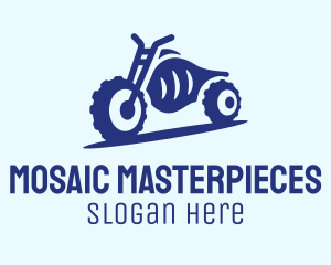 Blue Dirt Motorbike logo design