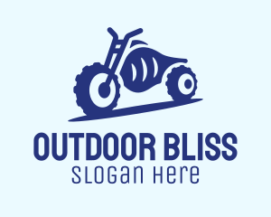 Blue Dirt Motorbike logo design