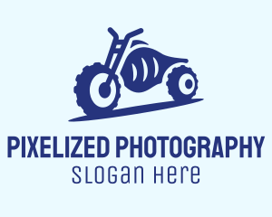 Blue Dirt Motorbike logo design