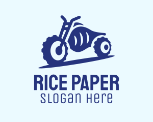 Blue Dirt Motorbike logo design