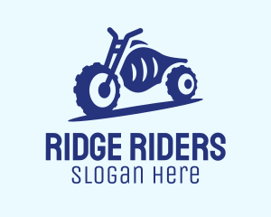 Blue Dirt Motorbike logo design