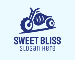 Blue Dirt Motorbike logo design